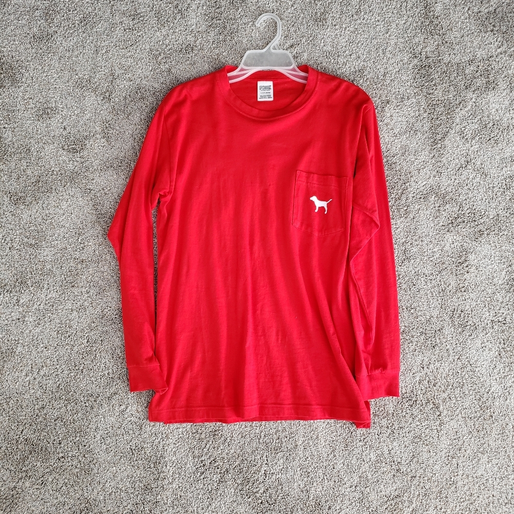 Victoria's secret PINK red long sleeve